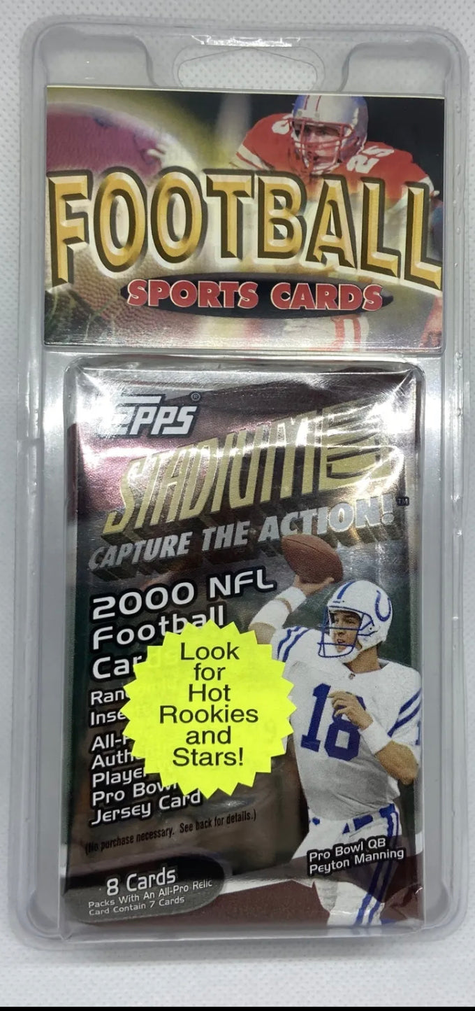 2000 Topps Football Sealed 2 Packs - Stadium Club + Season Opener