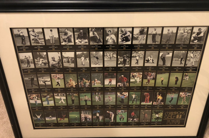 1997 Grand Slam Ventures Tiger Woods – Framed Uncut Sheet