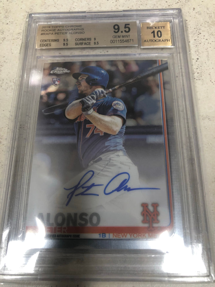 2019 Topps Chrome Pete Alonzo BGS 9.5 10 Auto