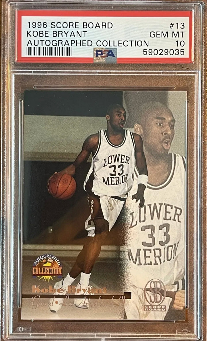 1996 Score Board Kobe Bryant Autographed Collection #13 PSA 10! GEM MINT MAMBA