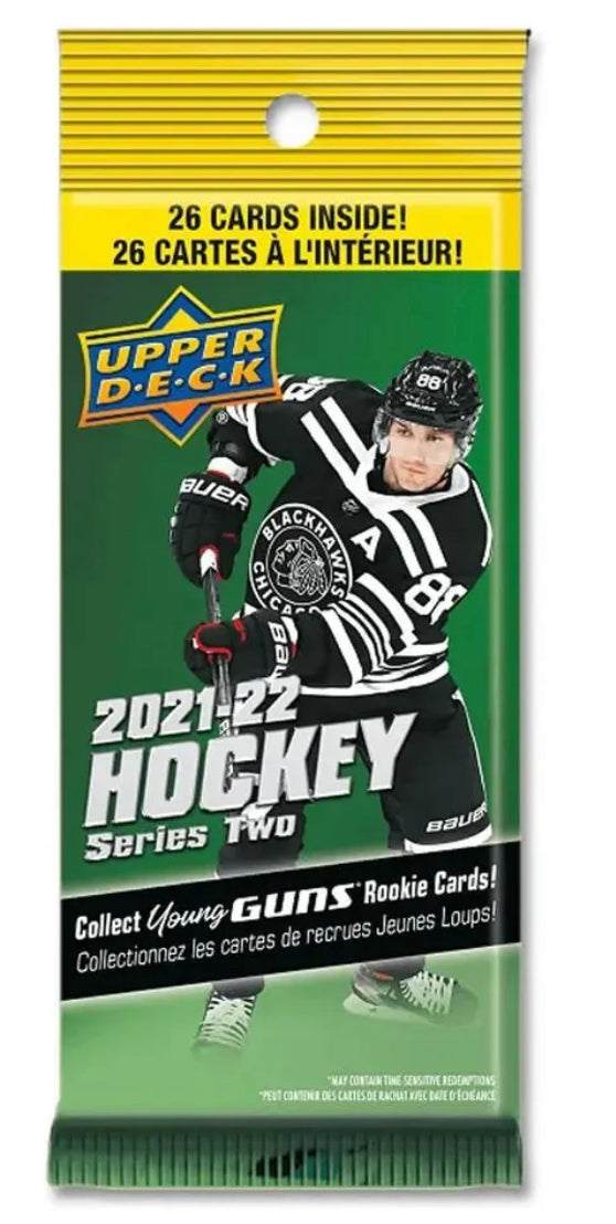 2021-22 UPPER DECK SERIES TWO FAT PACK NHL HOCKEY JUMBO VALUE NEW YOUNG GUNS 2