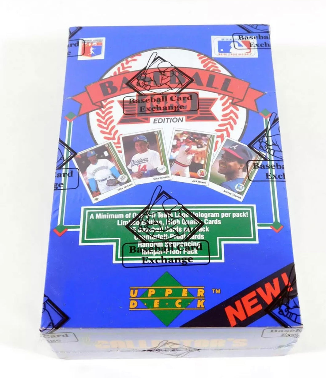 1989 Upper Deck Low Baseball Box BBCE Authenticated