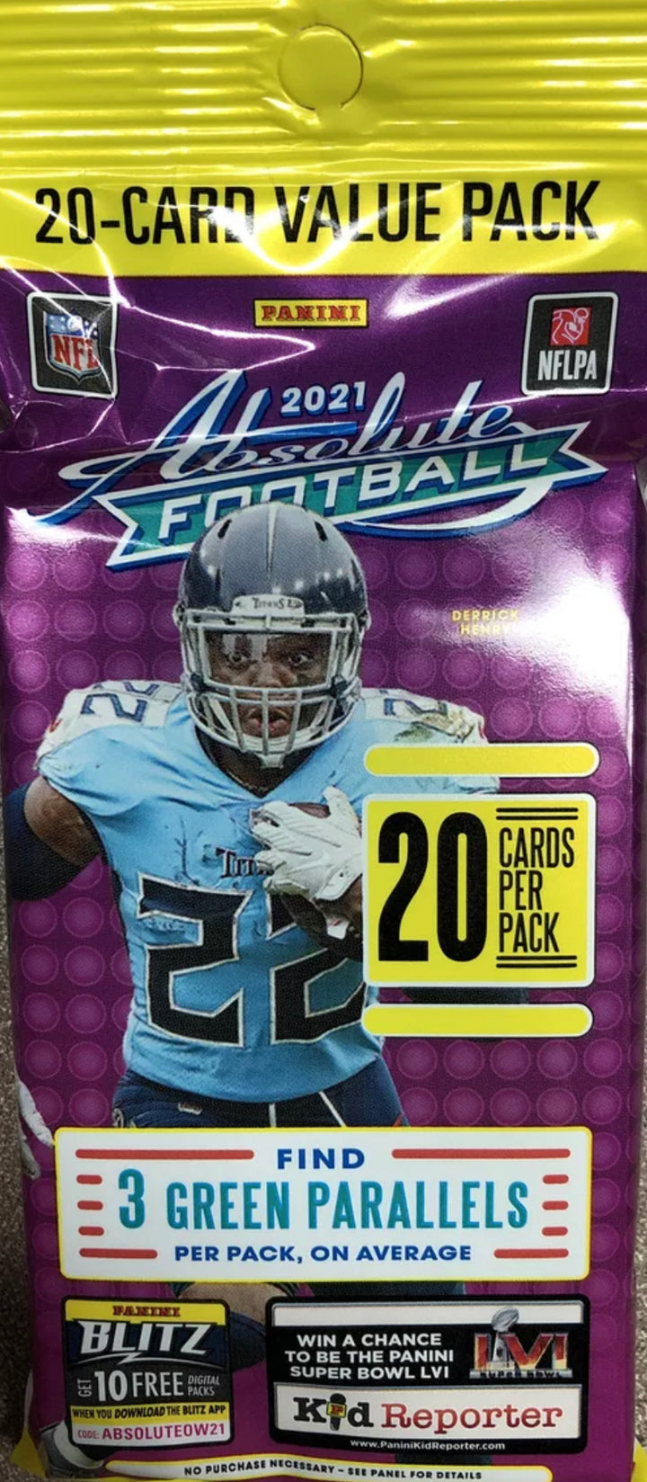 2021 Panini Absolute NFL Football Value Cello Fat Pack New