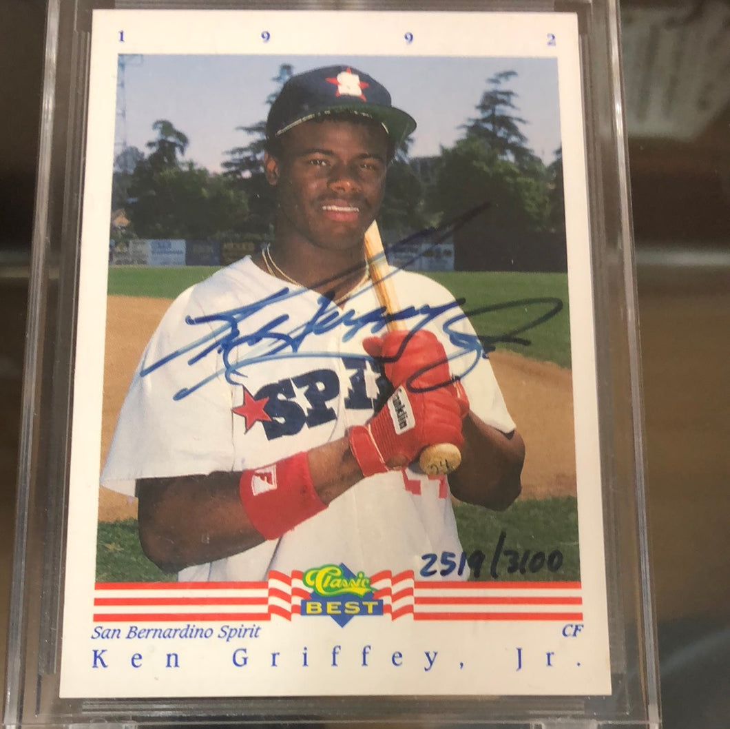 1992 Classic Best Ken Griffey Jr Signed 2519/3000