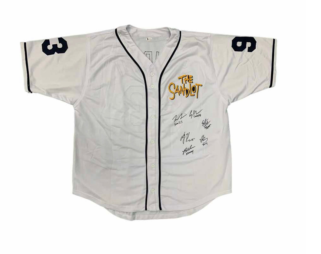 The Sandlot Cast Signed Custom Baseball Jersey