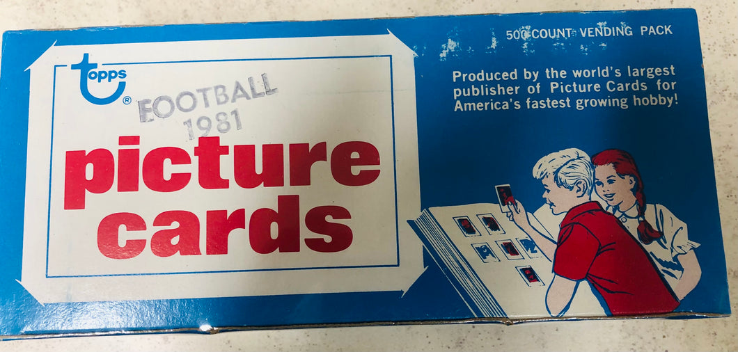 1981 Topps Football Vending Box Guaranteed Unopened