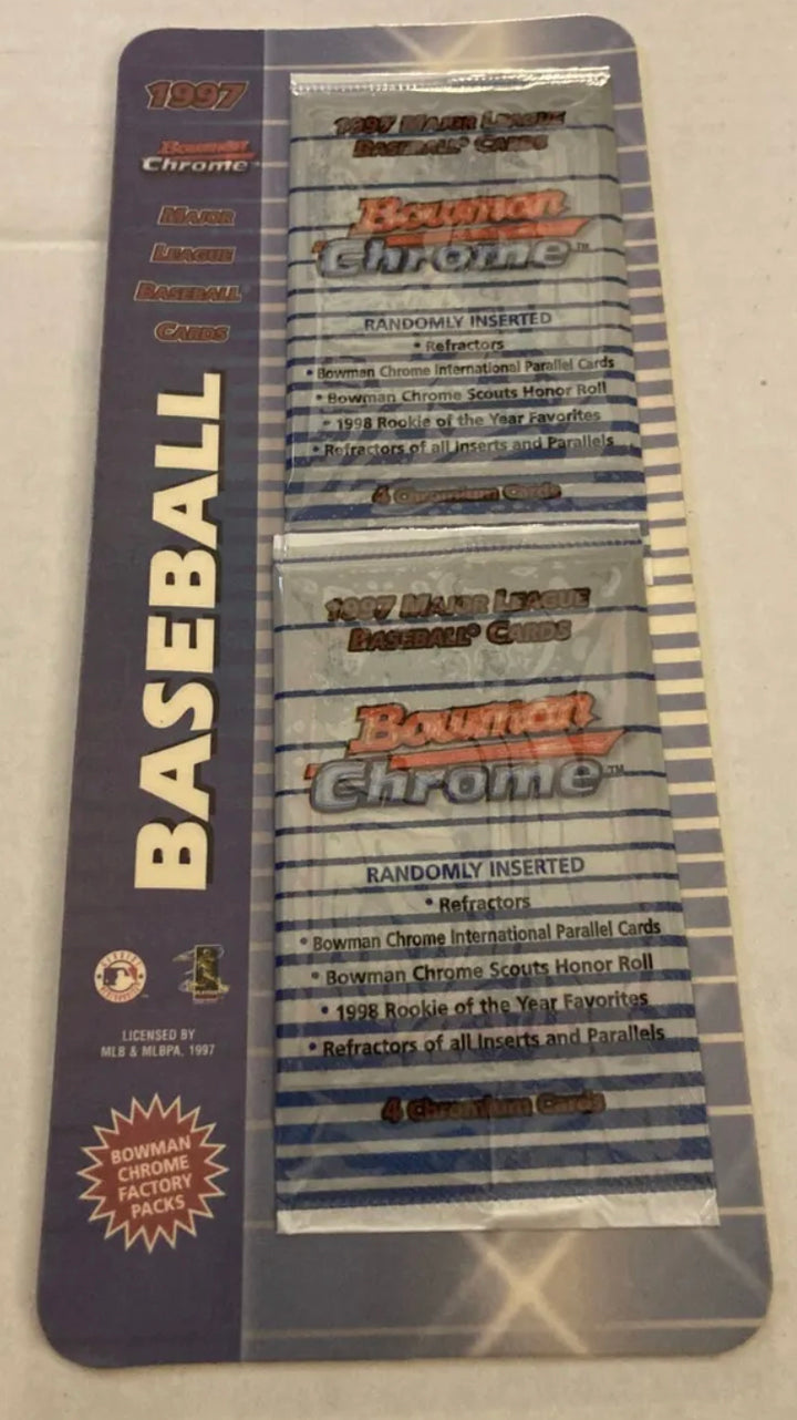 1997 Bowman Chrome Sealed Factory 2 Pack Possible Refractors Rookies?