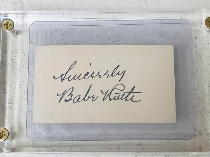 Babe Ruth Signed Cut – 1923 MVP