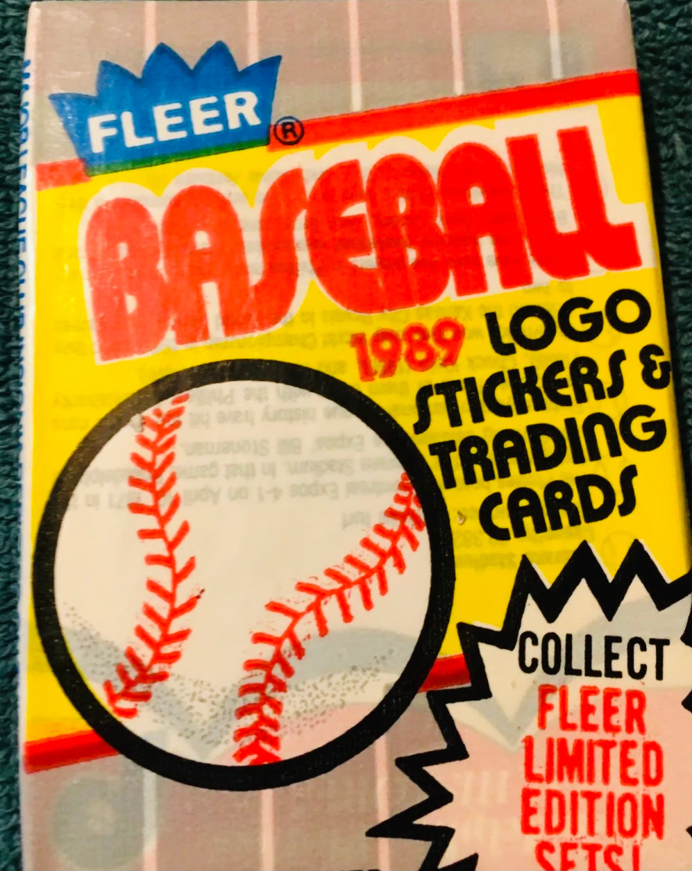 1989 Fleer Baseball Wax Pack Guaranteed Unopened WPK