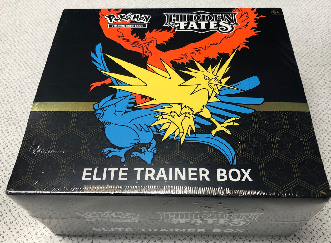 Pokémon Hidden Fates ETB Factory Sealed Box