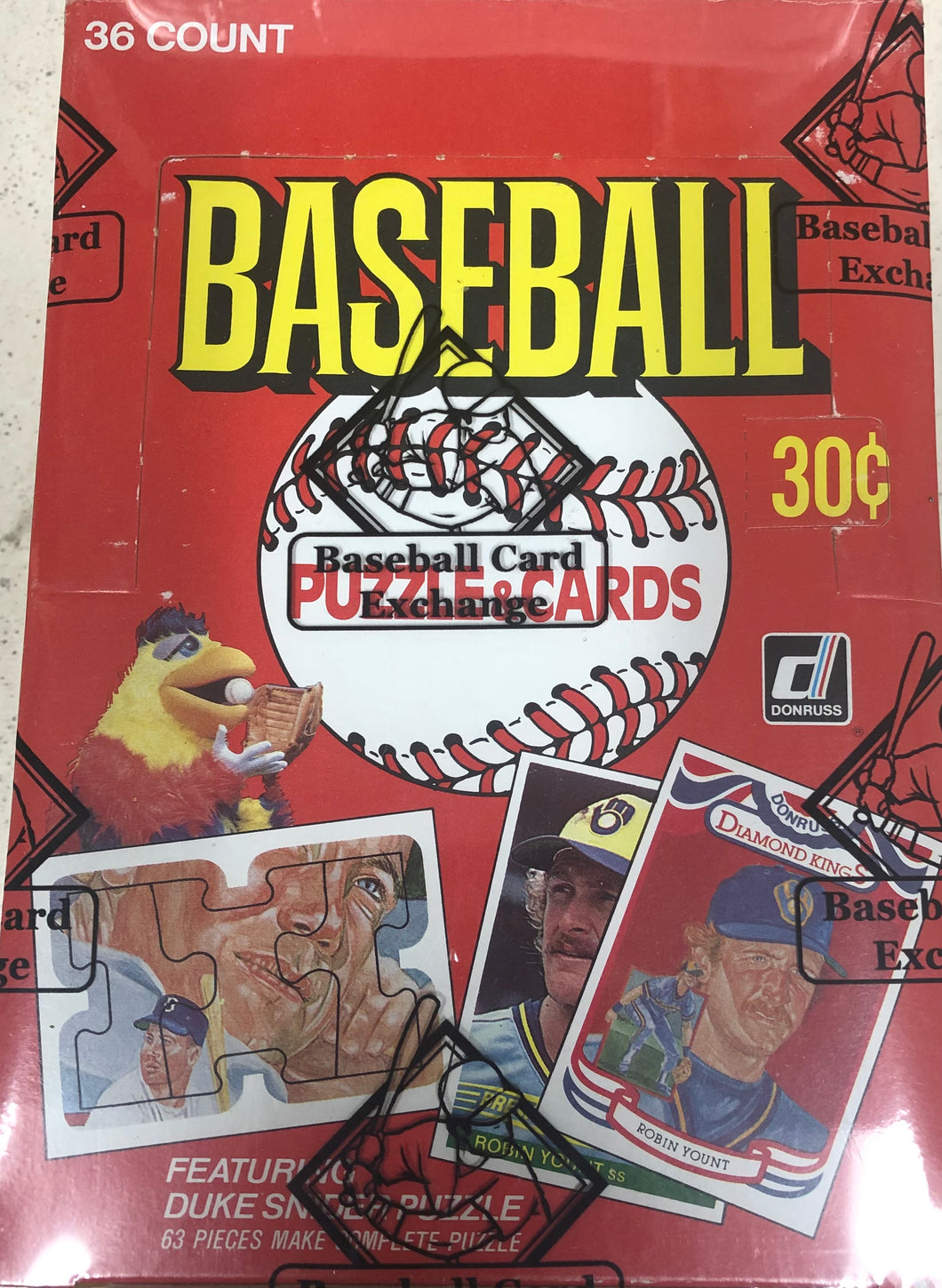 1984 Donruss Baseball Wax Box BBCE Authenticated