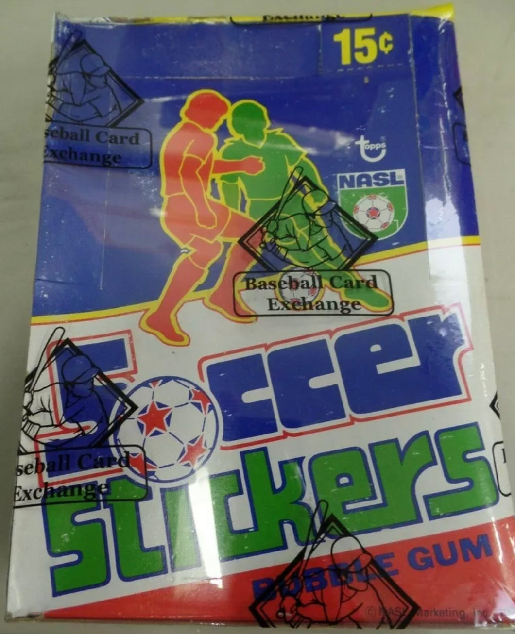 1979 Topps Soccer NASL Sticker Box BBCE Authnticated