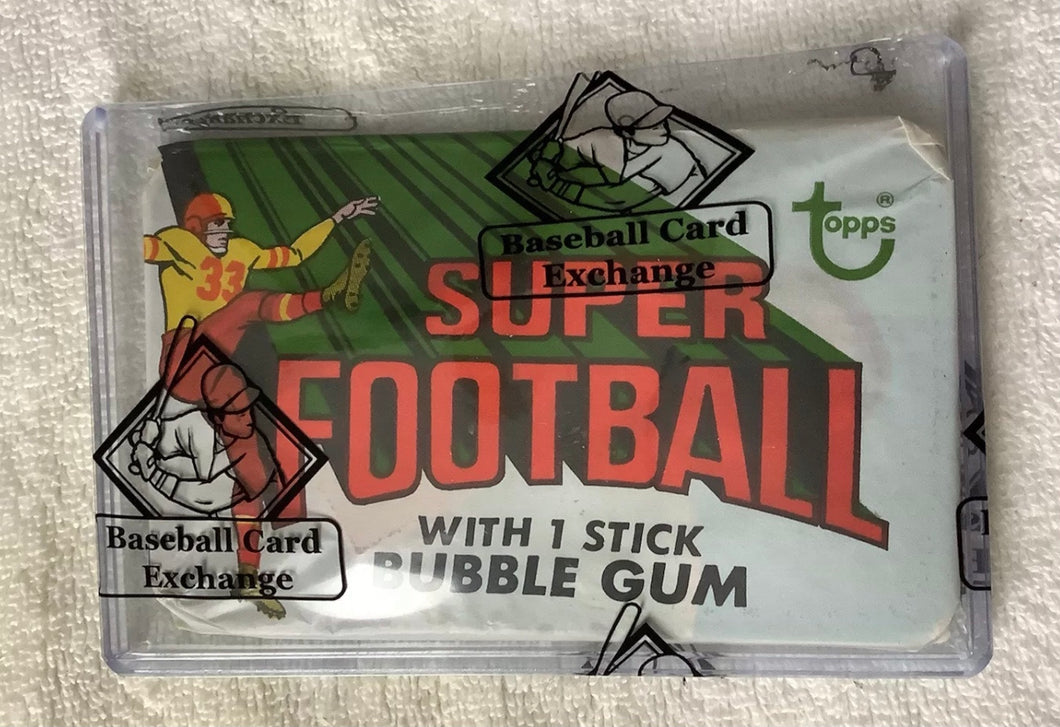 1970 Topps Super Football Wax Pack BBCE authenticated