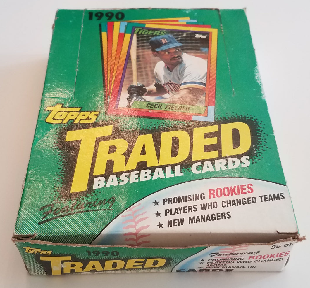 1990 Topps Traded Baseball Wax Box guaranteed Unopened WPK