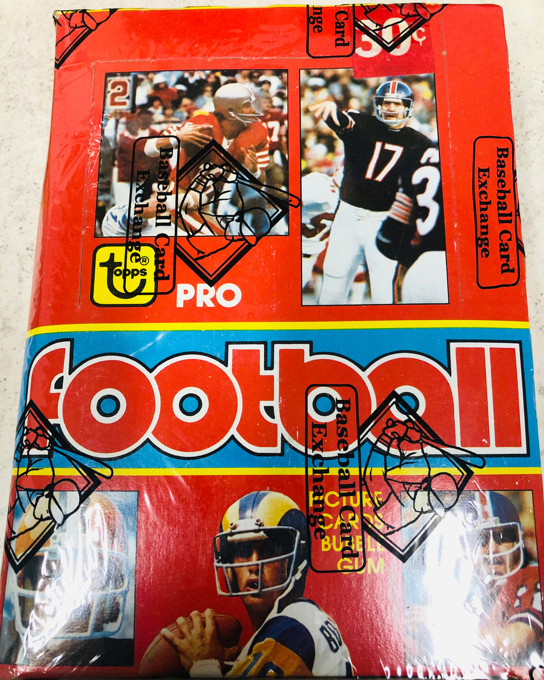 1981 Topps Football Wax Box in 1979 Wrapper/Box BBCE Authenticated