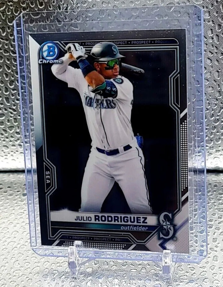 JULIO RODRIGUEZ 2021 Bowman Chrome ROOKIE CARD RC Mariners AL ROY