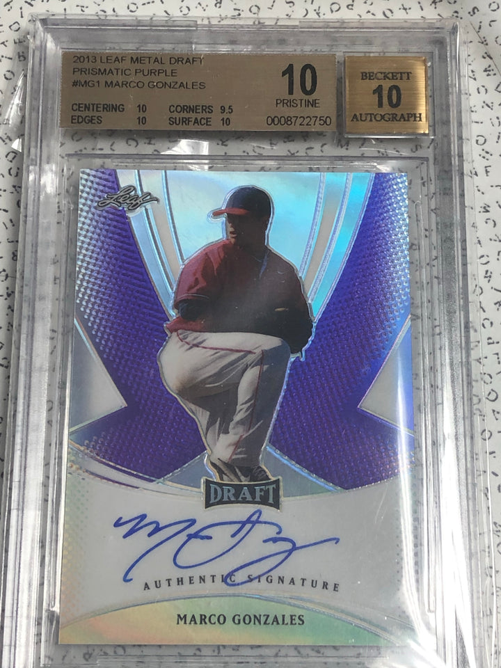 2013 Leaf Metal Marco Gonzalez RC BGS 9.5 10 Auto