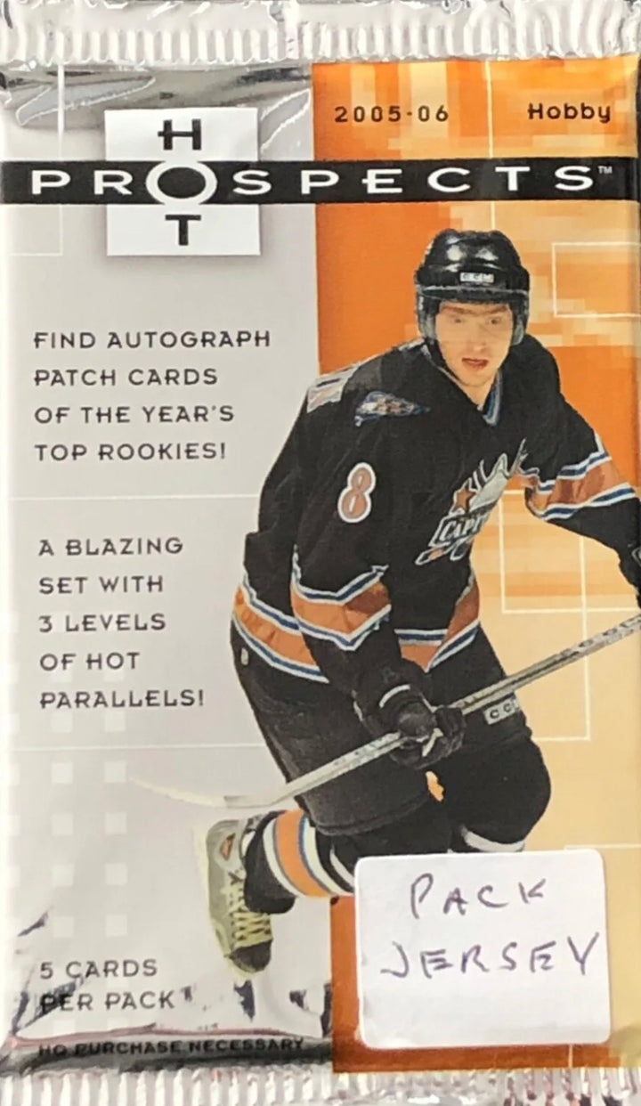 2005-06 UPPER DECK HOT PROSPECTS PACK JERSEY OVECHKIN CROSBY ROOKIE ?
