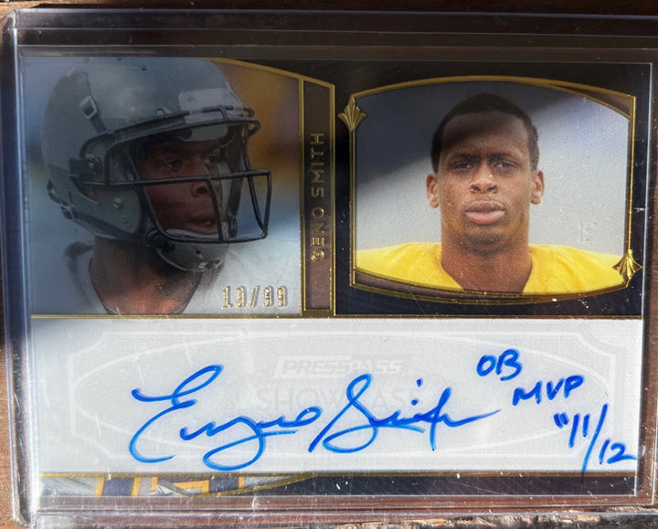 Geno Smith Rookie Auto /99 SP 2013 Showcase Authentic 🚀 Seahawks 🚀