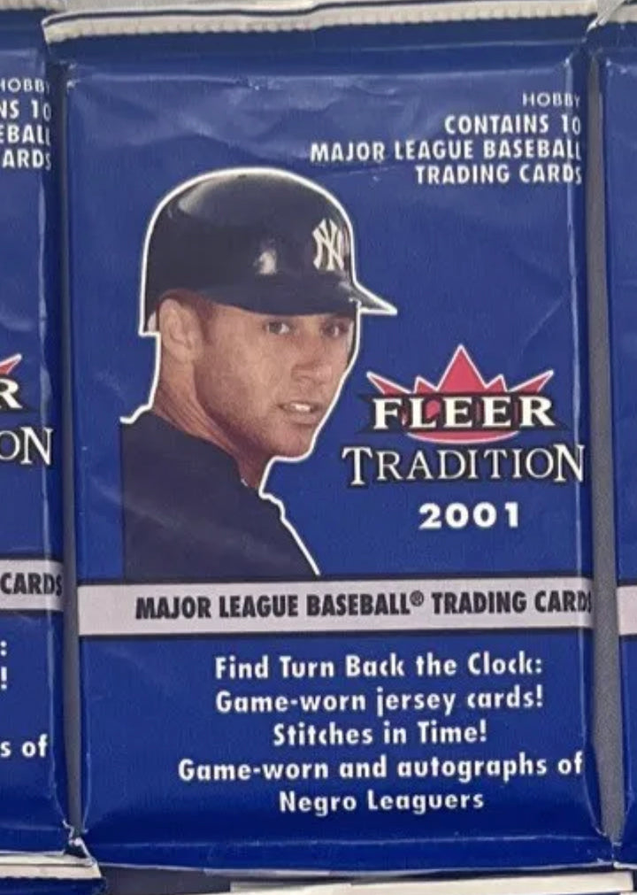 2001 Fleer Tradition MLB Baseball Hobby Pack