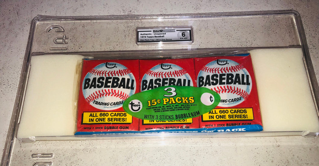 1976 Topps Baseball Wax Tray GAI 6