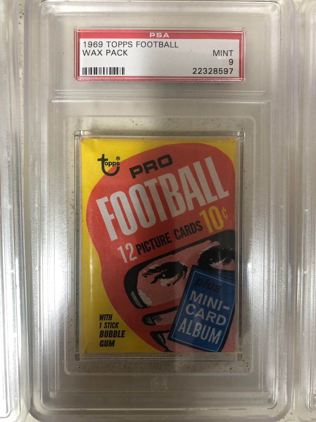 1969 Topps Football Wax Pack PSA 9