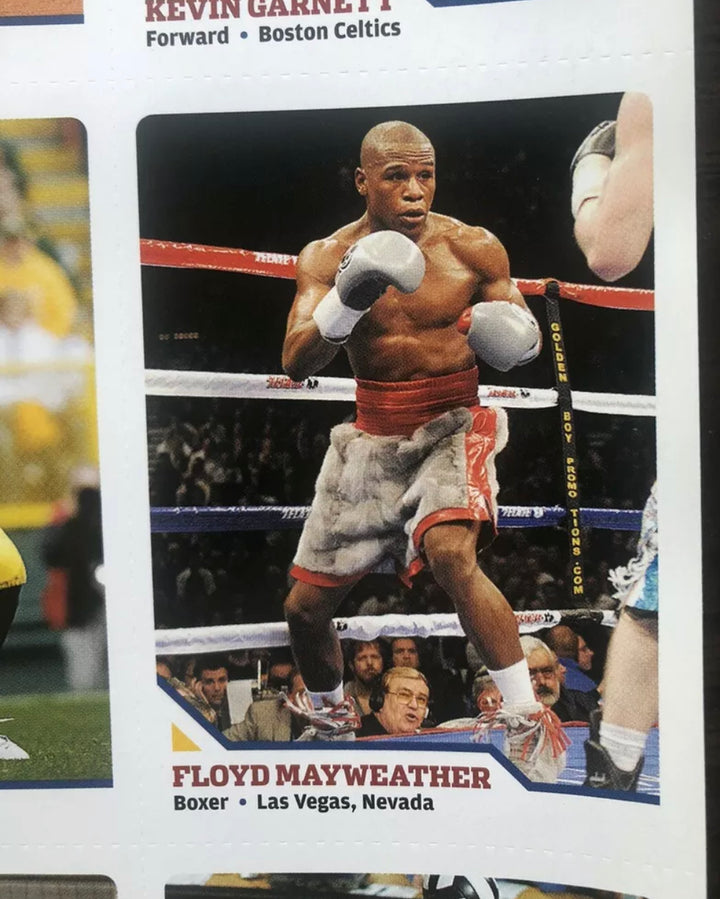 Floyd Mayweather Sports Illustrated SI for Kids Rookie Card Uncut Sheet 2008