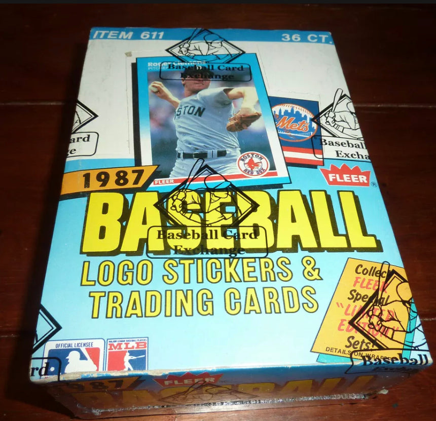 1987 FLEER BASEBALL WAX BOX BBCE SEALED