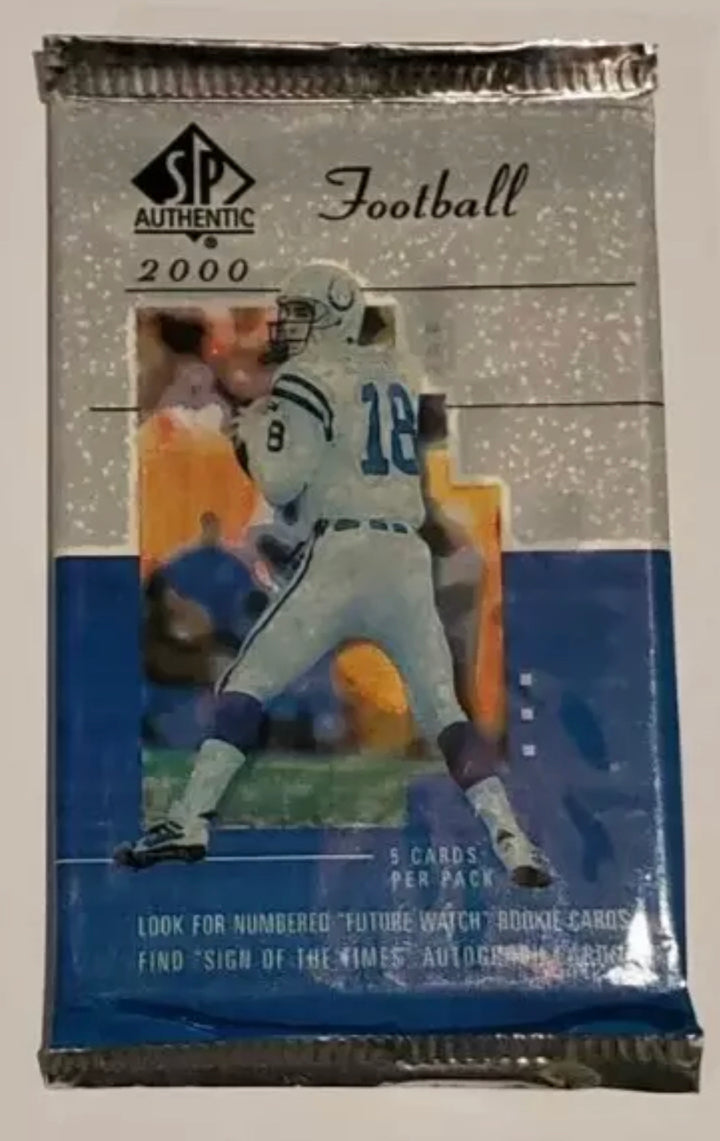 2000 SP AUTHENTIC FOOTBALL FACTORY SEALED HOBBY PACK