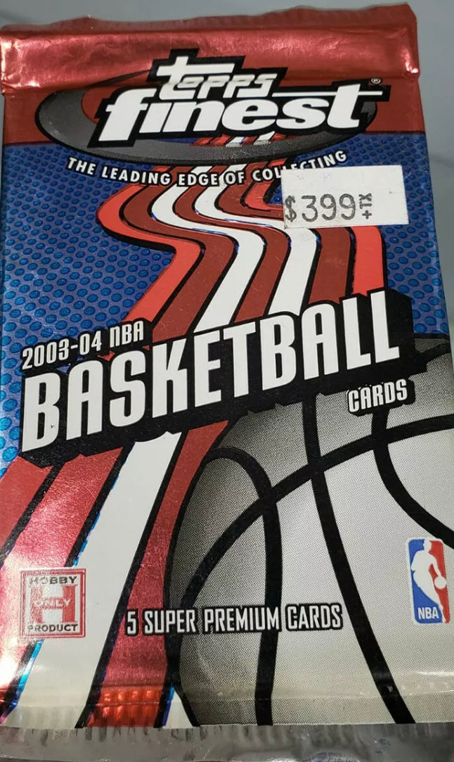 2003/04 TOPPS FINEST BASKETBALL HOBBY PACK