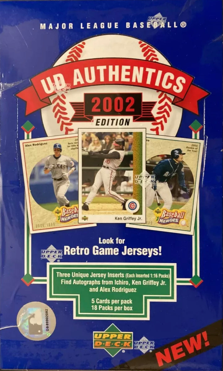 2002 Upper Deck UD Authentics Baseball Factory Sealed Box