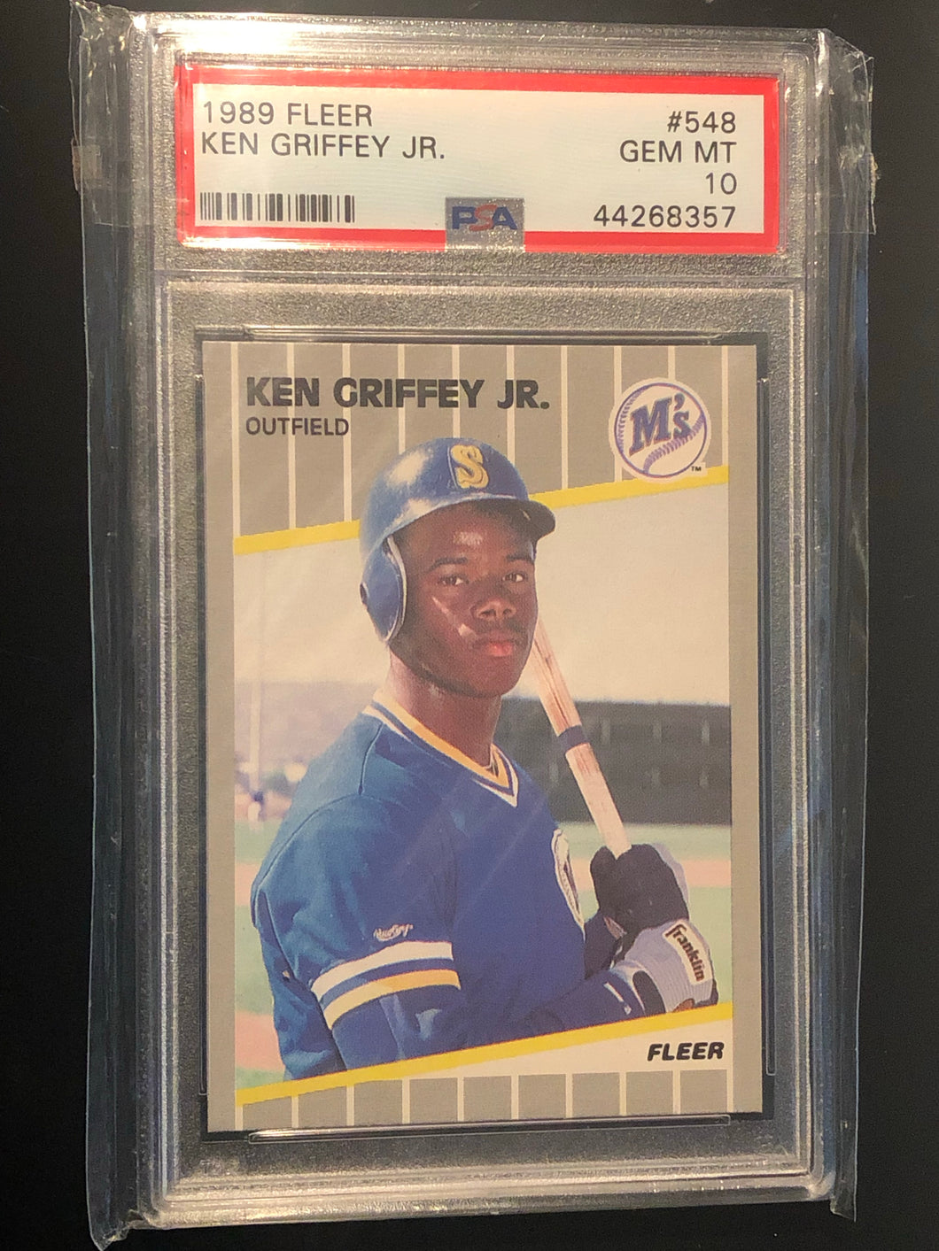 1989 Fleer Ken Griffey Jr RC PSA10