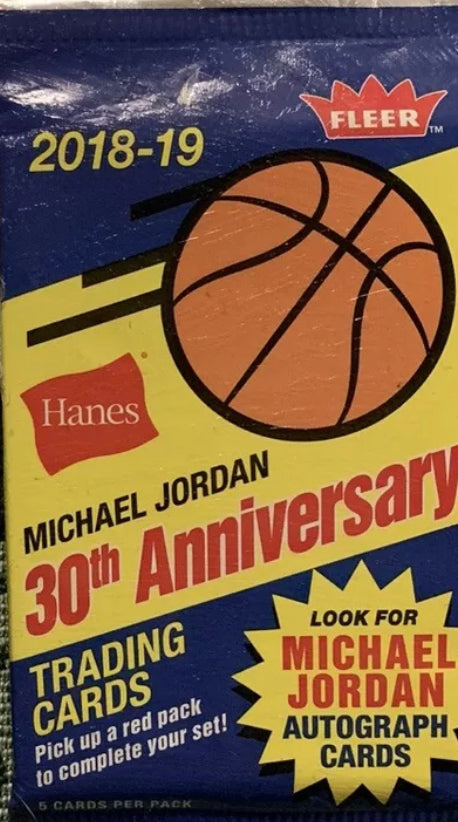 2018-19 Fleer Hanes Michael Jordan 30th Anniversary Trading Cards Sealed