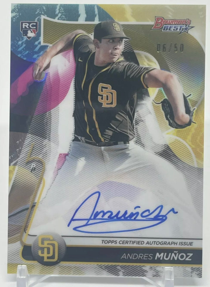 2020 Bowman’s Best Andres Munoz No. B20-AMU RC Auto /50