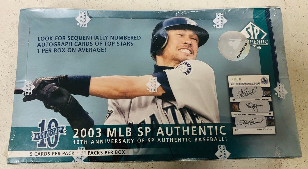 2003 Upper Deck SP Authentic Baseball Box