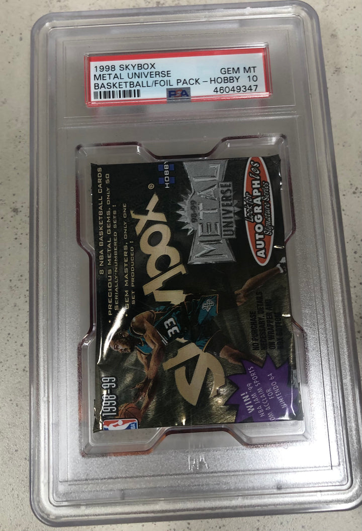 1998 Skybox Metal Universe Basketball Pack PSA 10