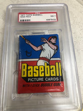 Load image into Gallery viewer, 1977 Topps Baseball Wax Pack PSA 7
