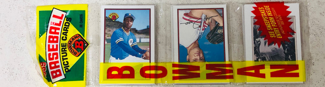 1989 Bowman Baseball Rack Griffey TC Top