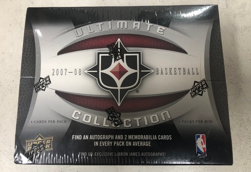 2007 08 Upper Deck Ultimate Collection Basketball Hobby Box Factory Sealed