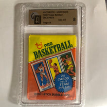 Load image into Gallery viewer, 1980 Topps Basketball Pack GAI 8 Magic Back
