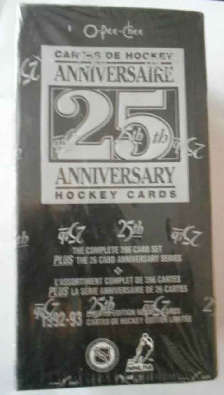O-PEE-CHEE OPC 25TH ANNIVERSARY HOCKEY CARDS 396 CARD SET+25 ANVCARDS SEALED BOX