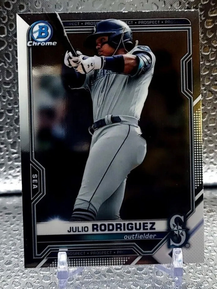 JULIO RODRIGUEZ 2021 Bowman CHROME #BCP231 RC Rookie Card ROY