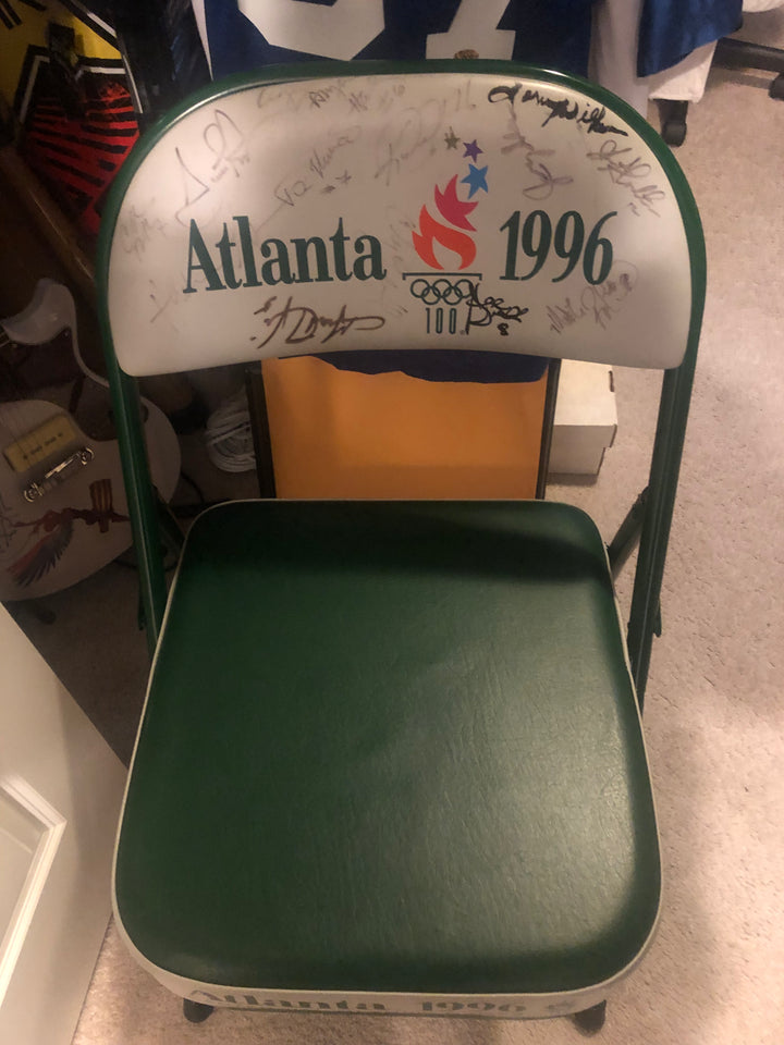 1996 Atlanta Games Player chair  signed USA 16+ Auto