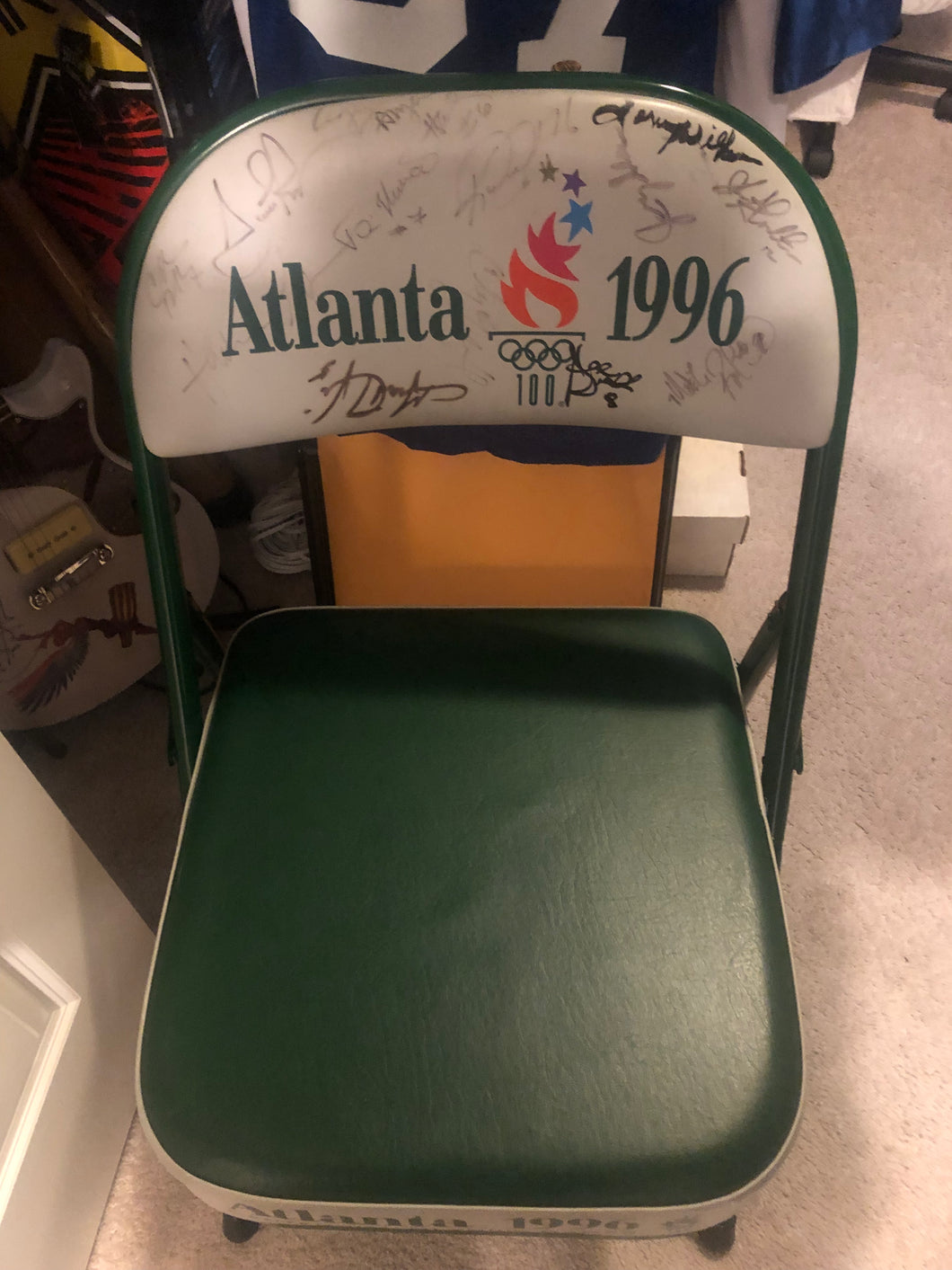 1996 Atlanta Games Player chair  signed USA 16+ Auto