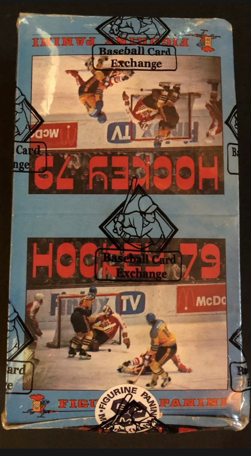 1979 Panini Hockey Sticker Box BBCE Authenticated