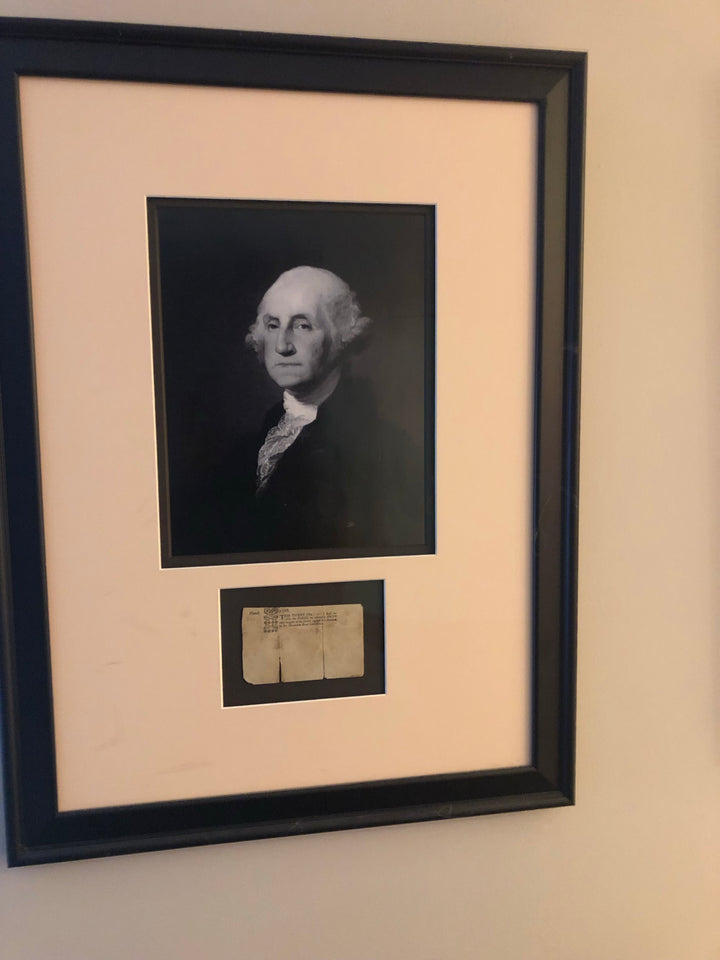 1768 George Washington Signed Lottery Ticket – PSA