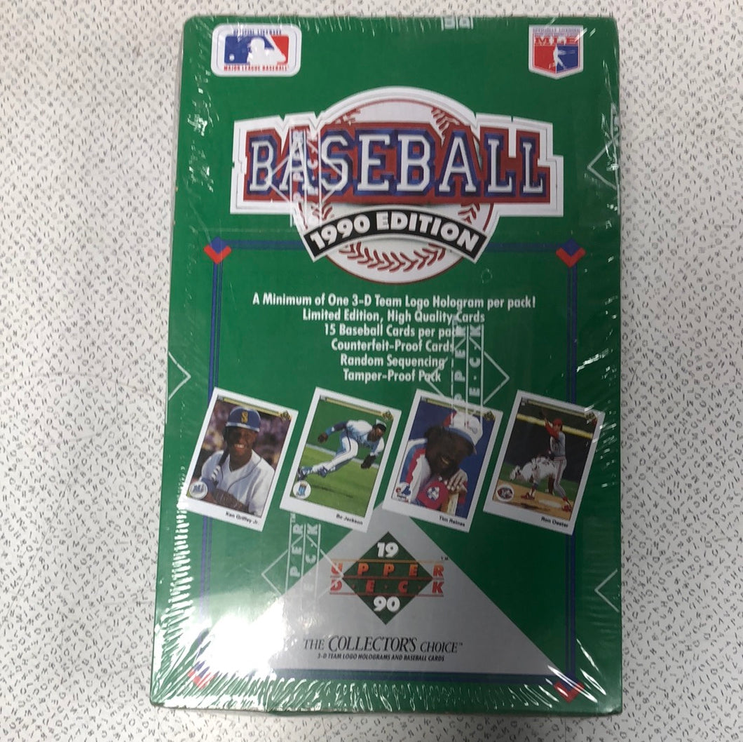 1990 Upper Deck Baseball Hobby Box Factory Sealed