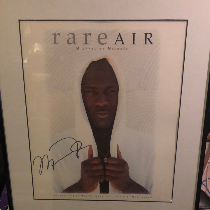 Rare Air Jordan Signed MCS WPK Framed