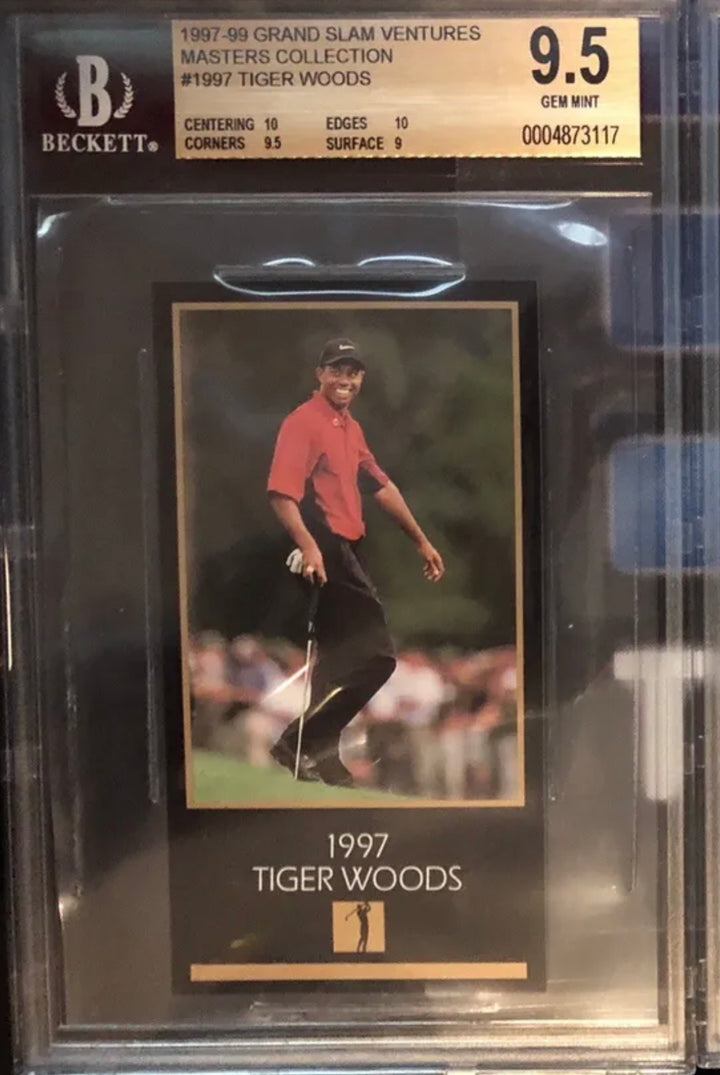 1997 Grand Slam Ventures Tiger Woods Rookie – BGS 9.5