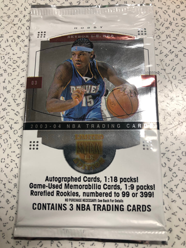 2003 04 Skybox LE Basketball Hobby Pack Guaranteed Unopened WPK